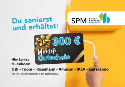 Jetzt renovieren und doppelt freuen – mit Geschenk von uns!