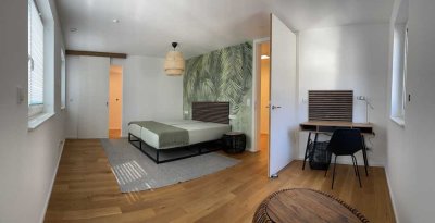 Helle, möblierte Maisonettewohnung mit Balkon & Einbauküche in Alsbach – Erstbezug nach Sanierung!