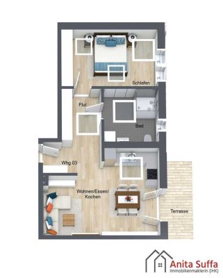 Klimafreundliche Neubauwohnung nach KfW40-Standard mit QNG Gütesiegel! WE03