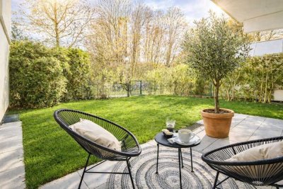 Helle 2 Zimmer Terassen- & Gartenwohnung in Bogenhausen - frisch renoviert & bezugsfrei