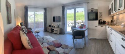 Voll möblierte 2-Zimmer-Wohnung in Oberstaufen mit gehobener Komplettausstattung