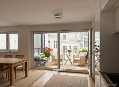 Großzügiges Apartment mit Terrasse, Niedrig Energie, frei vermietbar