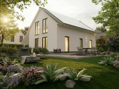 So fühlt sich Zuhause an – mit Liebe und ganz nach Ihren Vorstellungen gebaut. Bauplatz real.
