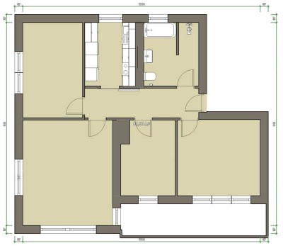Attraktive 4-Zimmer-Wohnung mit gehobener Innenausstattung mit Balkon und EBK in Niederstetten