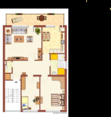 Energetisch kernsanierte 3-Zimmer-Wohnung mit Balkon in Karlsruhe Daxlanden