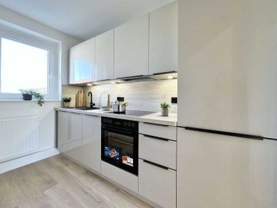 Erstbezug nach Sanierung – 3-Zimmer-Wohnung mit hochwertiger Einbauküche und Südbalkon