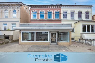 Wohn- und Geschäftshaus mit Hinterhaus, Garage und Garten direkt an der Weser in Hameln!