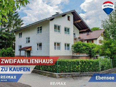Wohnen am Traunsee! Parifiziertes Zweifamilienhaus mit großem Garten, KFZ-Stellplätzen, Carport und Garage