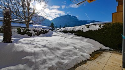 Sonnendurchflutete Gartenwohnung am Fuße der Bichlalm- TG includiert