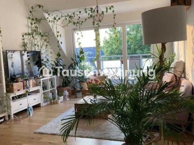 Tauschwohnung: Helle Dachgeschosswohnung mit 5m-Decken und Sonnenbalkon