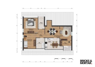 Investitionschance! Charmante 3 Zimmer Dachgeschosswohnung renoviert & einzugsbereit