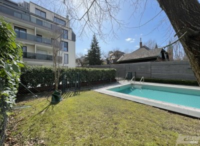 Exklusive 3-Zimmer-Neubauwohnung mit Balkon, Smart-Steuerung, Pool im Garten &amp; Tiefgarage