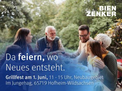 Bauplatzfest am Sonntag, 01.06.2025 von 11-15 Uhr in 65719 Hofheim/Wildsachsen (Im Jungehag)
