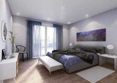 Erstbezug nach Sanierung 2,5 Zim.-Wohnung am See mit Balkon in Singen (Pelletheizung)