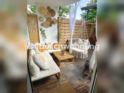 Tauschwohnung: Schöne Erdgeschosswohnung mit Terasse und Gartenanteil