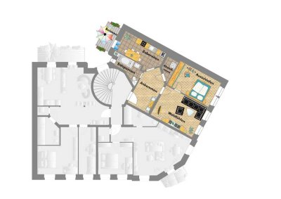 ab 01.07. 2026 leerstehende 2 Zimmer Wohnung Leipzig Südvorstadt mit Balkon