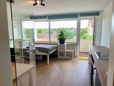 Licht durchflutet, kernsaniert und... : 1-Zimmerapartment mit Balkon in Höchberg/Würzburg