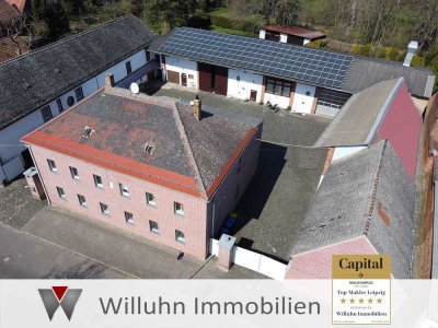Historisches Wohn- und Gewerbeensemble mit Potential in Grünlage | 3.510 m²