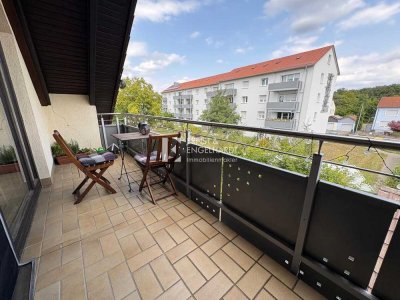 Gepflegte 1-Zimmer-Wohnung mit Balkon und Einbauküche zu vermieten