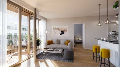 Sorgenfrei im Sommer ins Eigenheim starten: 3-Zi.-Wohnung mit Balkon mit perfekter Infrastruktur