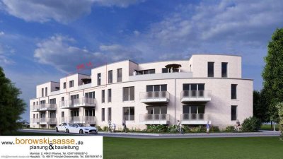 Hochwertige Mietwohnung im Staffelgeschoss mit Dachterrasse in zentraler Lage von Rheine