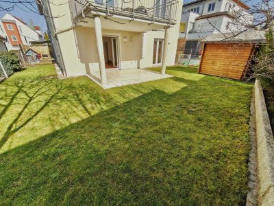 Gehobene 3-Zi-EG-Wohnung | Garten, Terrasse, Fußbodenheizung & 2 Stellplätze | Neubau 2016