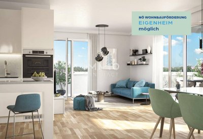 3-Zimmer Whg. mit ca. 26m² Außenbereich im 3. Stock, Neubau und Provisionsfrei!!