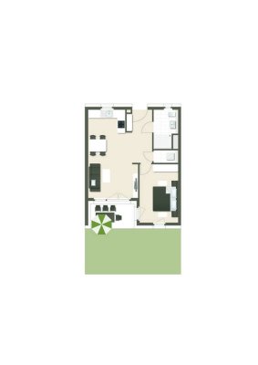 Schöne 2-Zimmer Wohnung im Erdgeschoss mit Garten! (05)