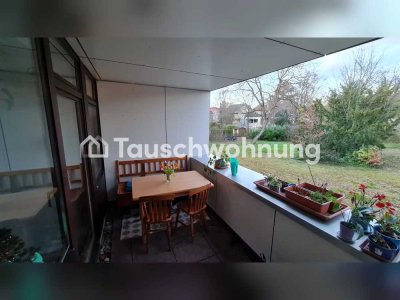 Tauschwohnung: ruhige 2-Zimmer mit Balkon zum Garten und Rheinnähe