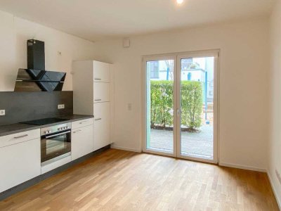 Modernes wohnen: 2-Zimmer-Erdgeschosswohnung mit Terrasse