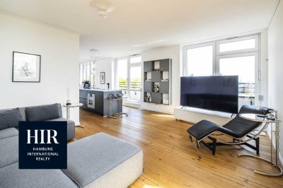 360° Weitblick – Neuwertiges Penthouse mit Panoramablick auf Elbe & Hamburg