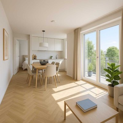 Exklusive 2-Zimmer-Neubauwohnung mit Balkon - ab 2026 bezugsfrertig