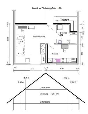 1-Zimmer Wohnung in Giebelstadt mit 34 m²