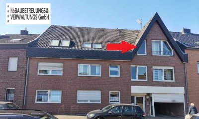 Gemütlich, modern & mit Ausblick: Renovierte 2-Zimmer-DG-Wohnung mit Balkon, Garten und Stellplatz