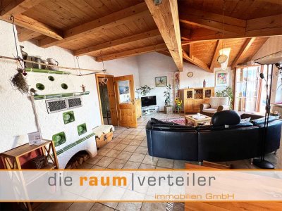 kurzfristig verfügbar: schöne DG-Wohnung mit Wendelsteinblick in ruhiger Wohnlage, mit Gartenanteil