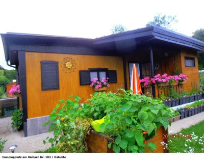 Mobilheim, ganzjährig nutzbar (mit BIO-Garten &amp; Klima-Anlage) auf Pachtgrund / 160 m² in NÖ