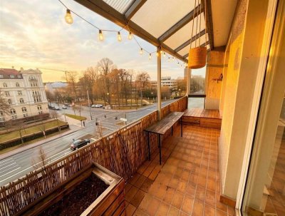 helle 3-ZKB Wohnung in Top Lage, Balkon mit Südausrichtung