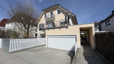 Gartenwohnung in München: 71 m² Wohn-/Nutzfläche, Hobbyraum, 2 Bäder & Duplex-Stellplatz