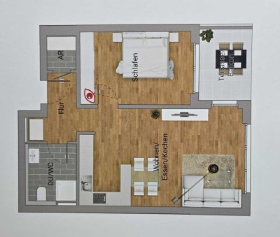 ERSTBEZUG *** Stilvolle 2-Zimmer-Wohnung mit gehobener Innenausstattung mit EBK in Rodenbach