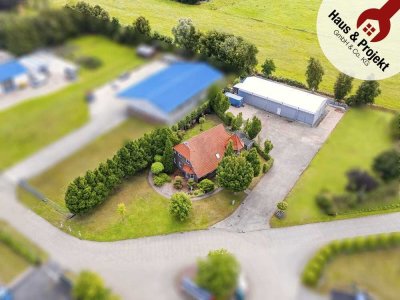 Wohnen, Arbeiten, Wohlfühlen – Traumhaus mit Lagerhalle 250m² und Nordseeflair!