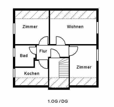 Schöne naturnahe 3-Zimmer Wohnung mit Gartenanteil