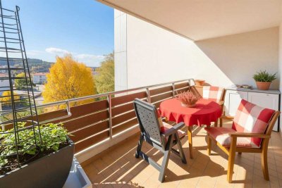 Vermietete 3-Zi.-Wohnung mit Balkon & Garage in Grötzingen – langfristige Perspektive