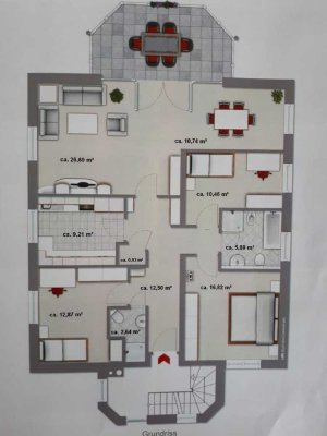 Attraktive 4-Zimmer-Wohnung mit gehobener Innenausstattung mit Balkon und Einbauküche in Paderborn