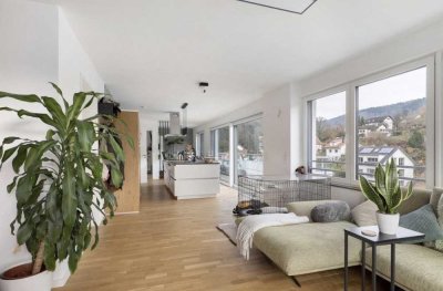 Neubau-Penthouse mit offener Designer-Wohnküche