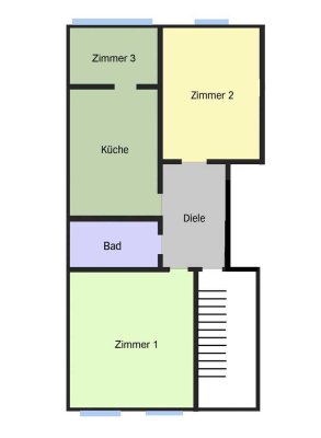 Große, helle Wohnung in Düsseldorf - Derendorf in unmittelbarer Lage zur HSD Hochschule, WG-geeignet