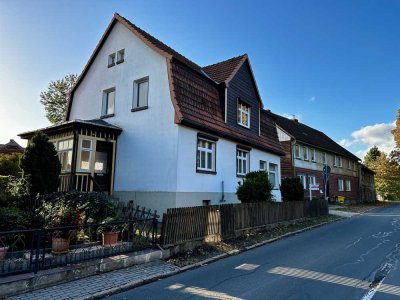 Helles, großzügiges Mansardendach-Haus mit Ladenfläche und Werkstatt in Königshütte (Oberharz)