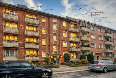 Klinkerhof Wolfshagen | 2,5 Zimmer-Wohnung mit Balkon in Hamburg-Hamm-Nord