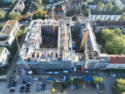 KFW55, exklusive Eigentumswohnung mit Balkon und Loggia, Fernwärme+Lüftungsanlage