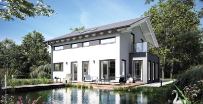 Energieeffizientes Einfamilienhaus von Schwabenhaus - KfW-40 KFN-QNG Förderung möglich!