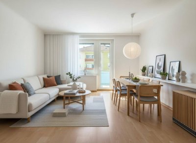 Sonne auf der Loggia, Stadt ums Eck - 2 Zimmer Wohnung mit Potenzial nähe Innenstadt